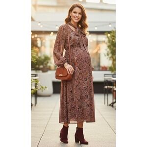 Pietro Brunelli Isabella Maternity Dress Baby Shower Womens Size Large MSRP $332